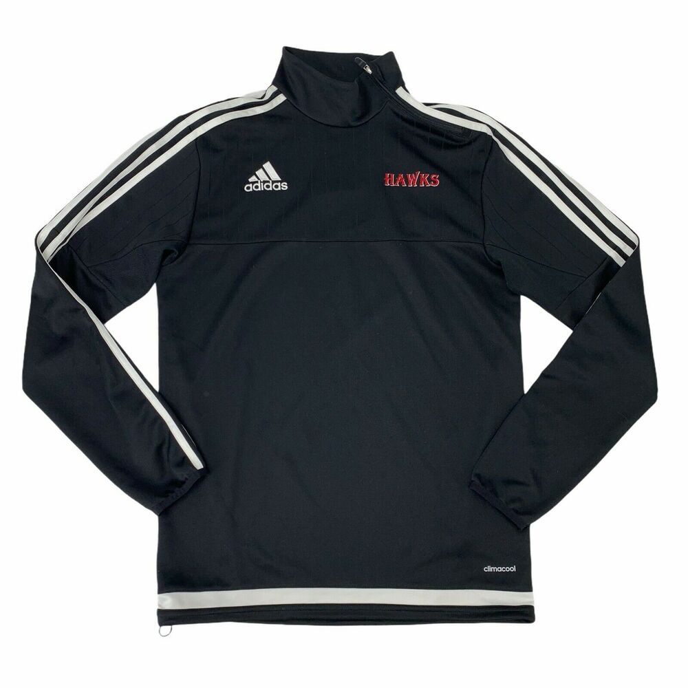 Hawks Adidas Training Shirt Mens Size S Tiro 15 Side Neck Zip Athletic Climacool